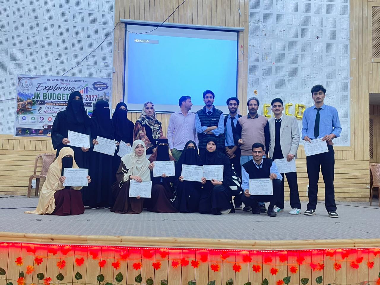 Group Photos -Certificate -Exploring JK Budget 2026-27 - Image 1